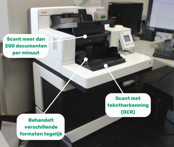Professionele scanner van Merak