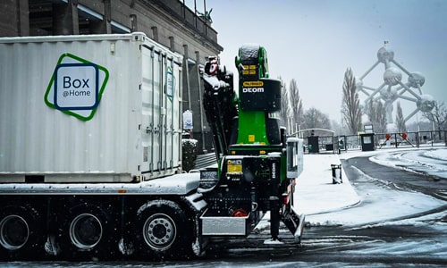 Onze nieuwe vrachtwagen bij Batibouw